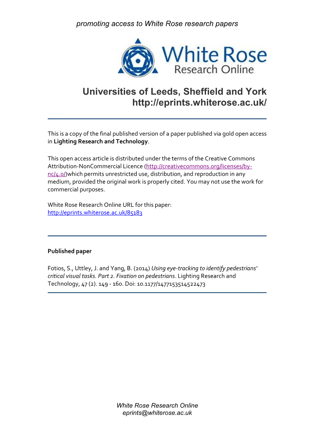 Universities of Leeds, Sheffield and York