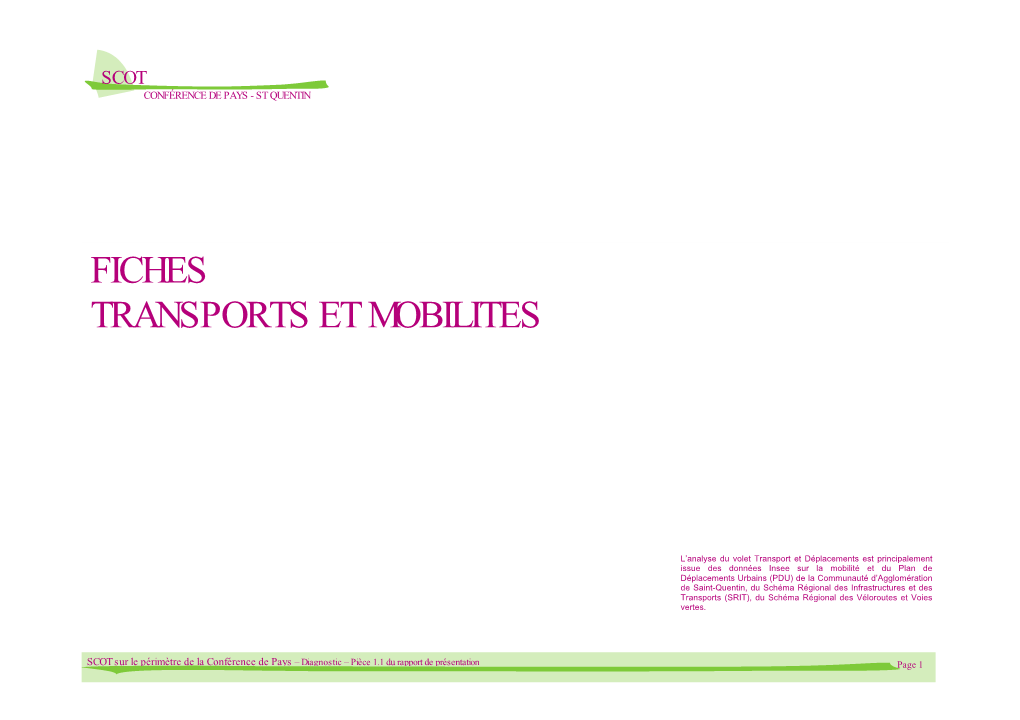 Fiches Transports Et Mobilites