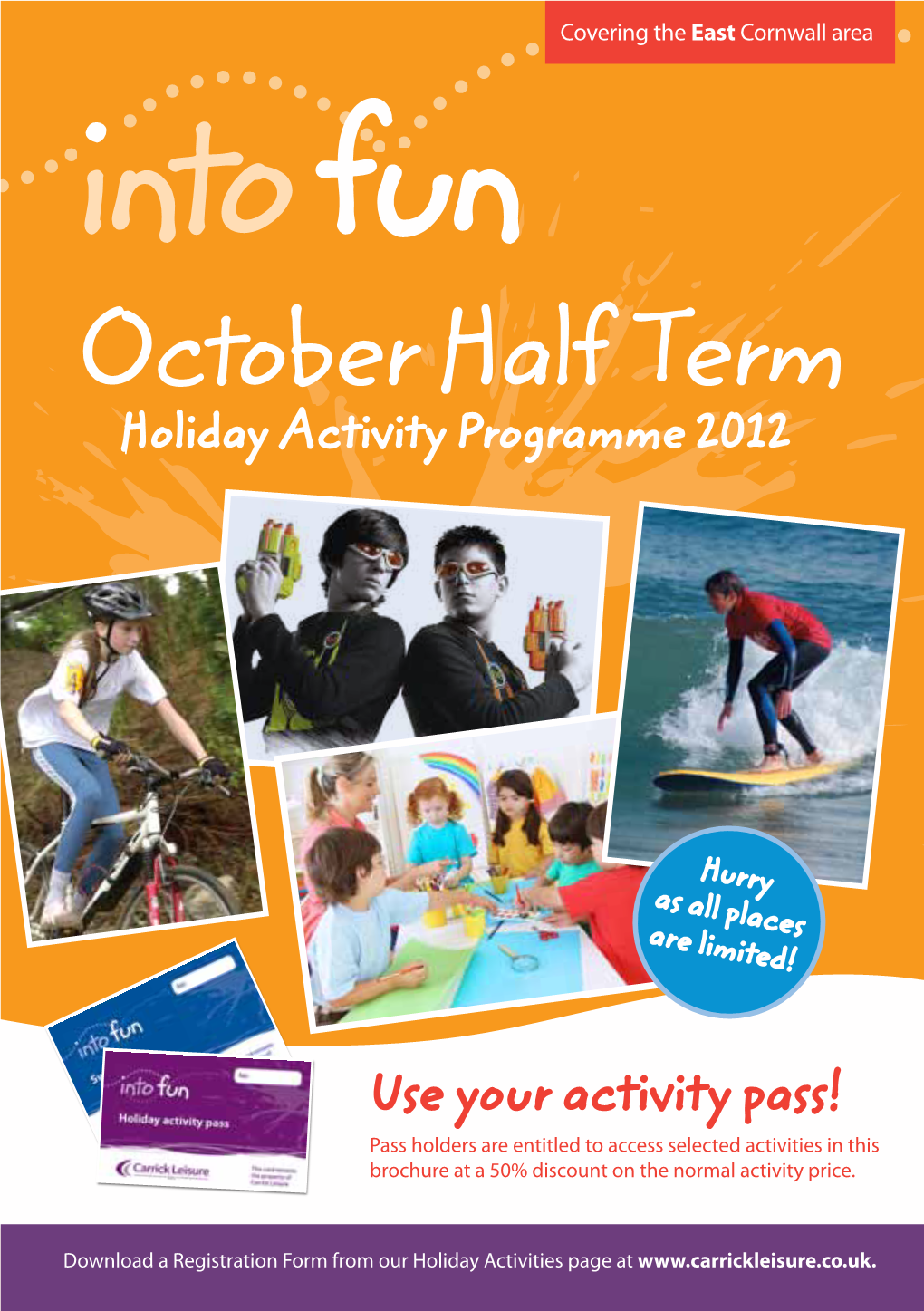 October Half Term Holiday Activity Programme 2012