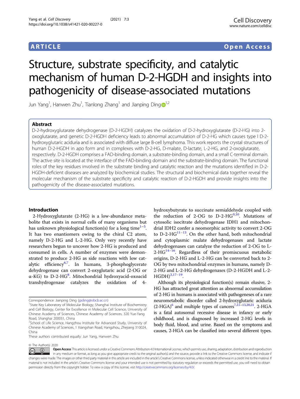 Structure, Substrate Specificity, and Catalytic Mechanism of Human D-2