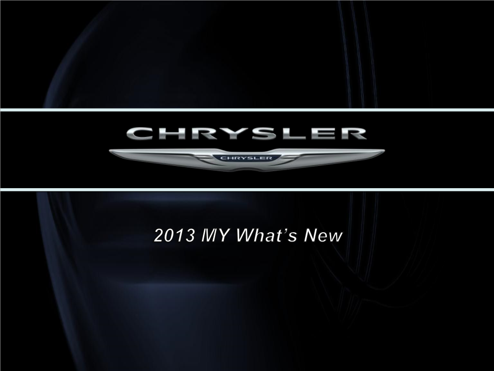 2013 CHRYSLER 300 Key Messages