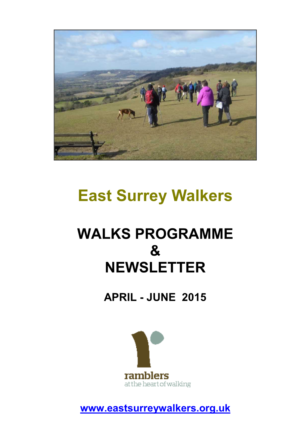 East Surrey Walkers WALKS PROGRAMME & NEWSLETTER