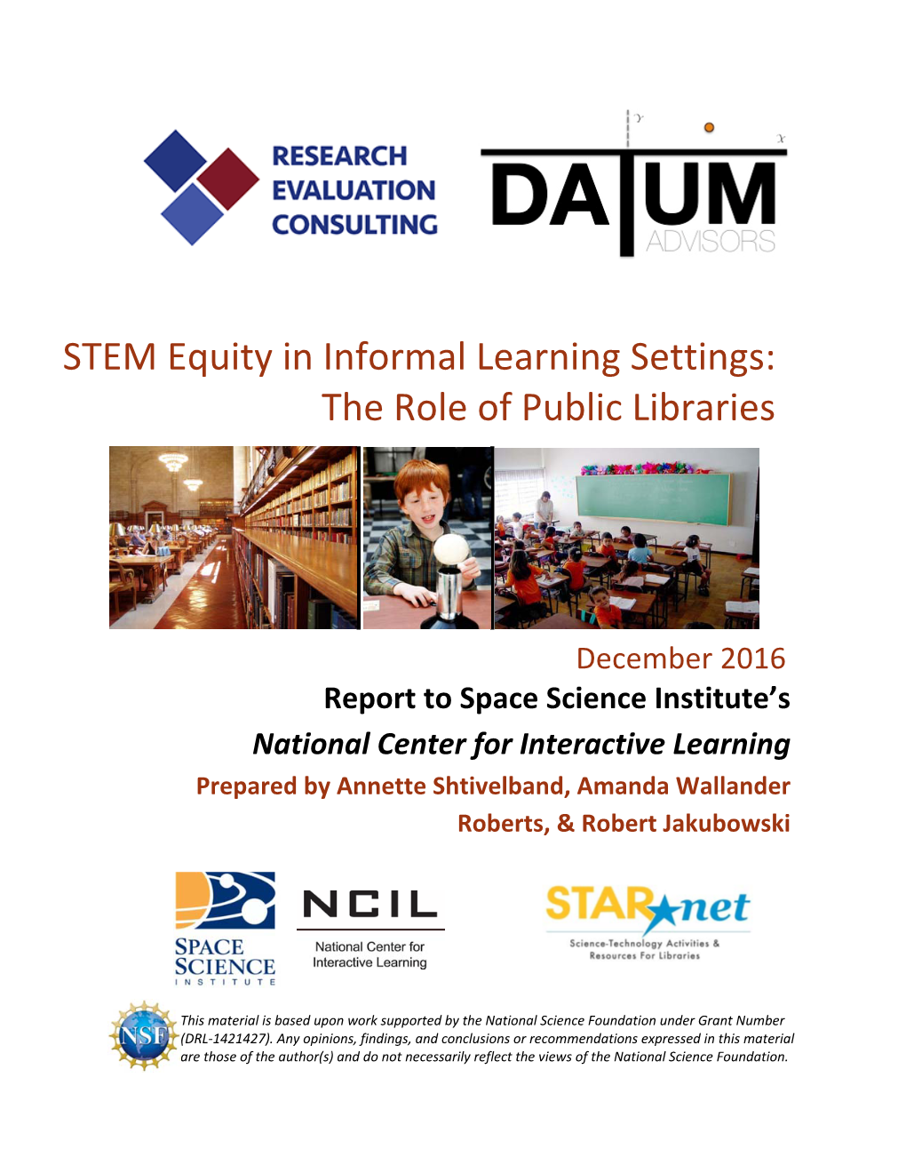 STEM Equity in Informal Learning Settings