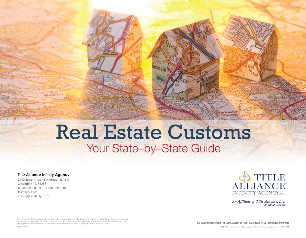 Guide to Real Estate Customs by State