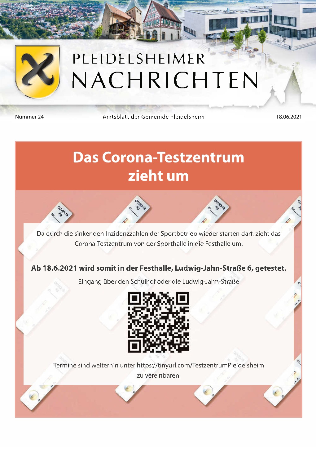 Das Corona-Testzentrum Zieht Um