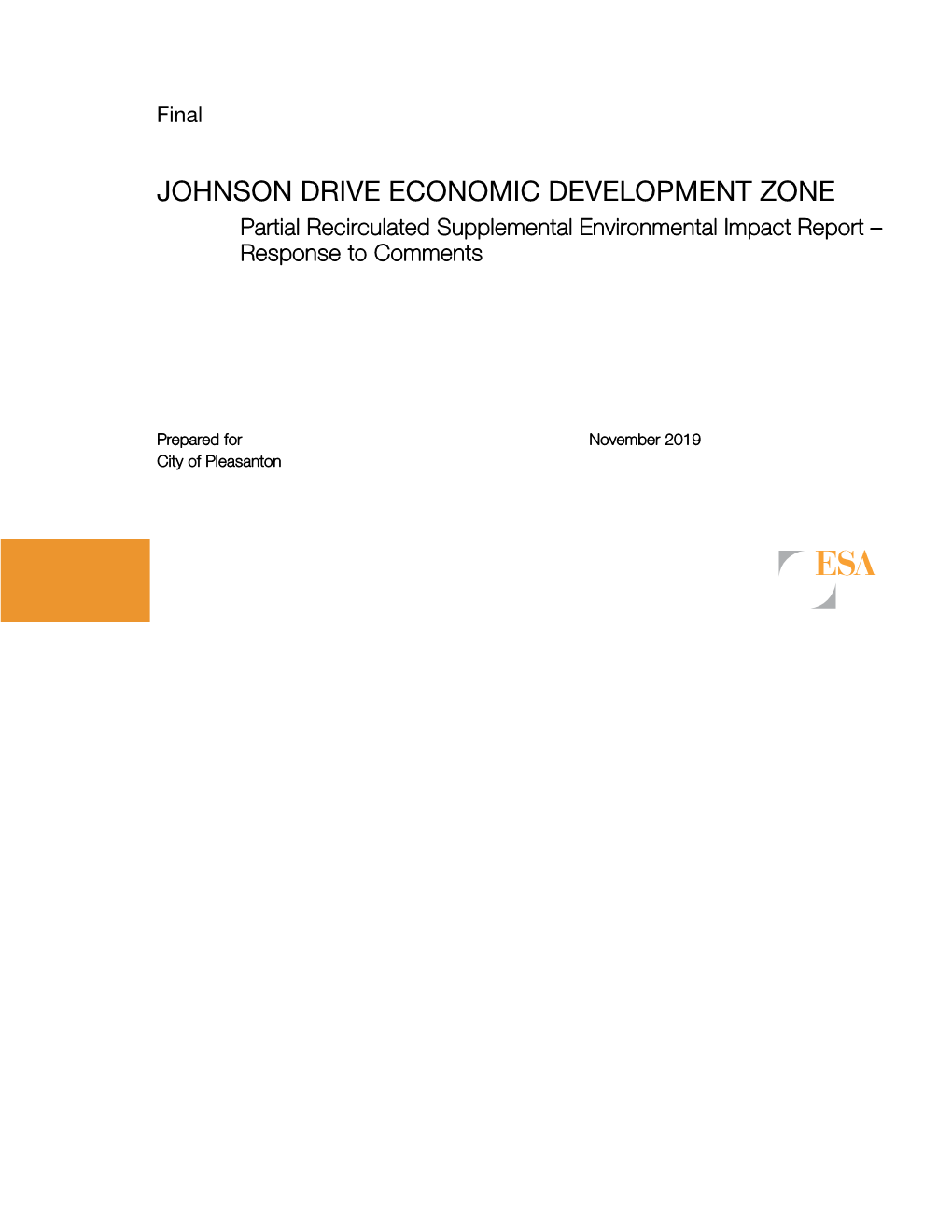 Recirculated Final Supplemental Environmental