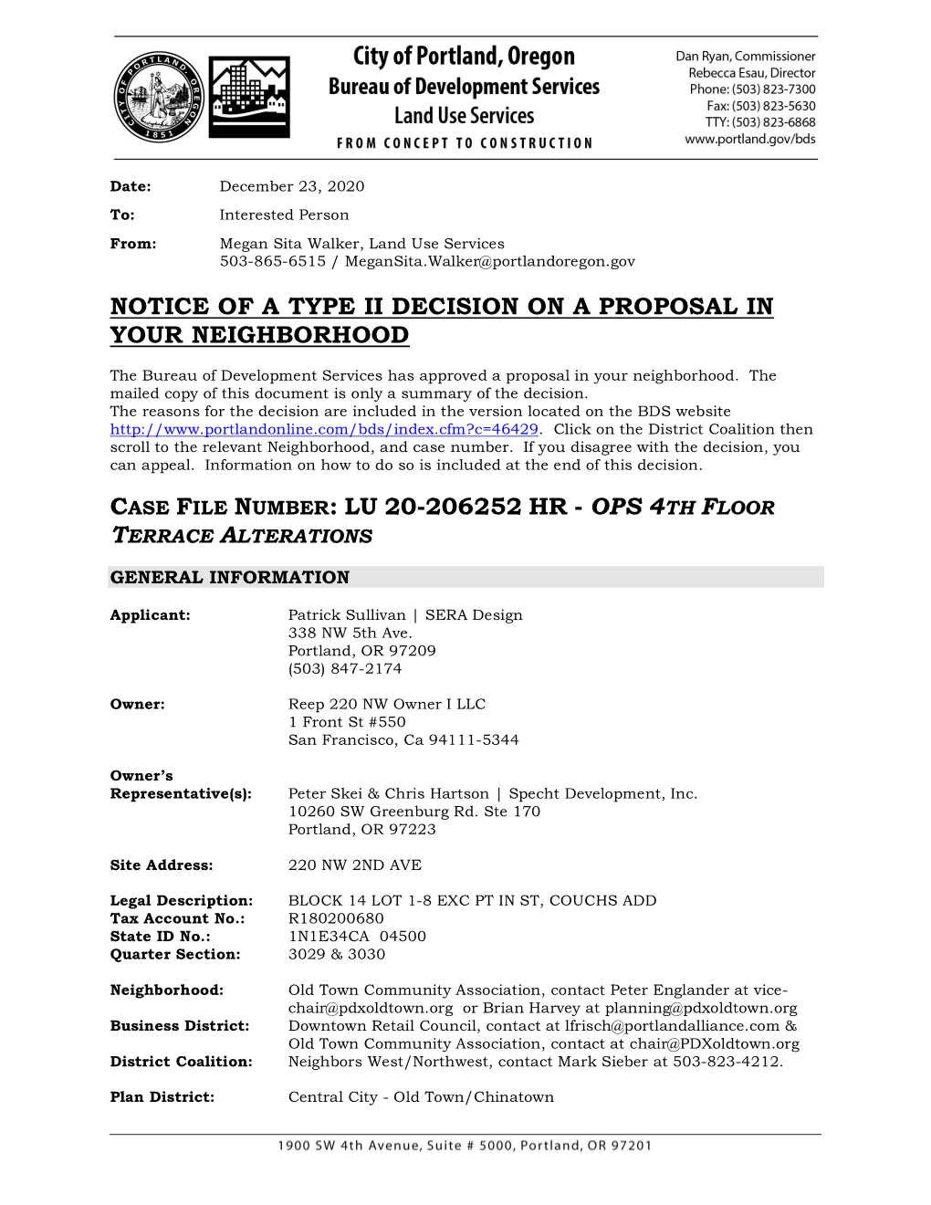 Historic Resource Review Procedure: Type II, an Administrative Decision with Appeal to the Landmarks Commission