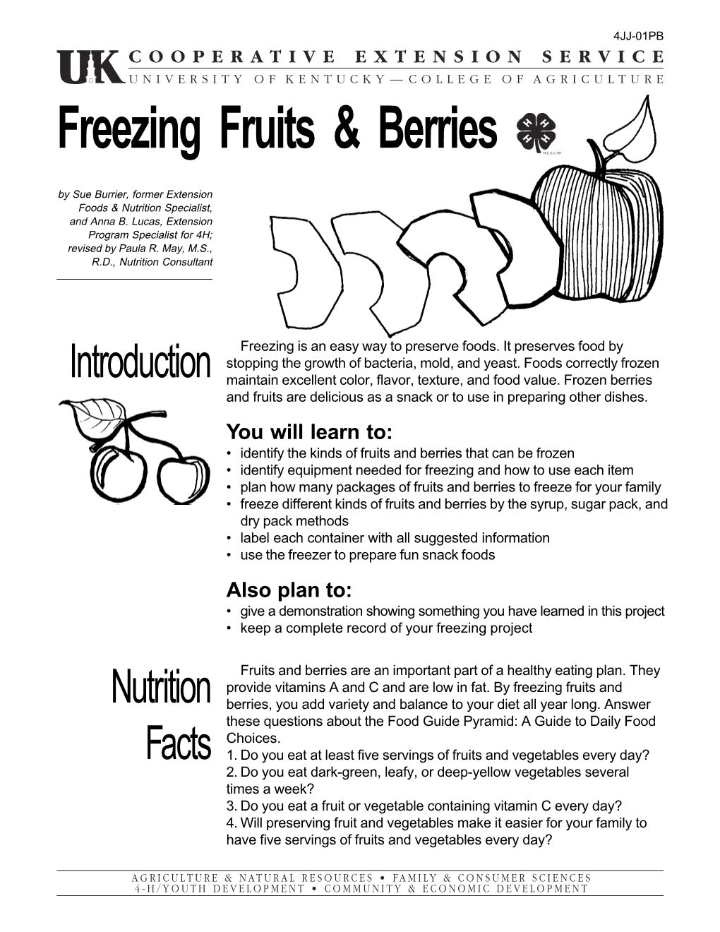 4JJ01PB: Freezing Fruits and Berries