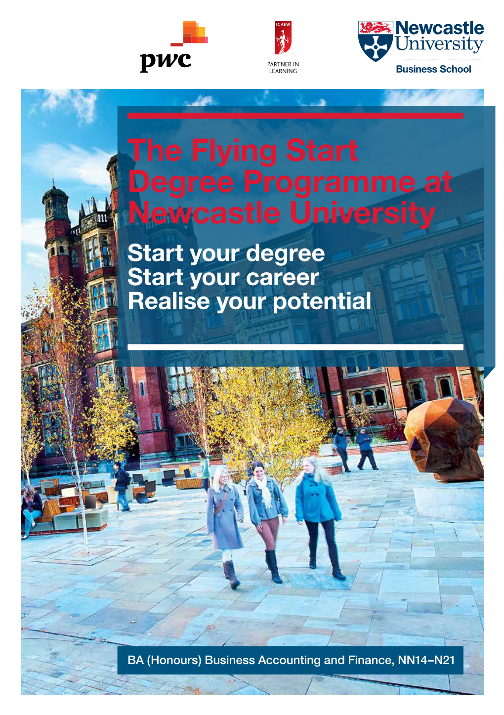 The Flying Start Degree Programme at Newcastle University Start Your Degree Start Your Career Realise Your Potential