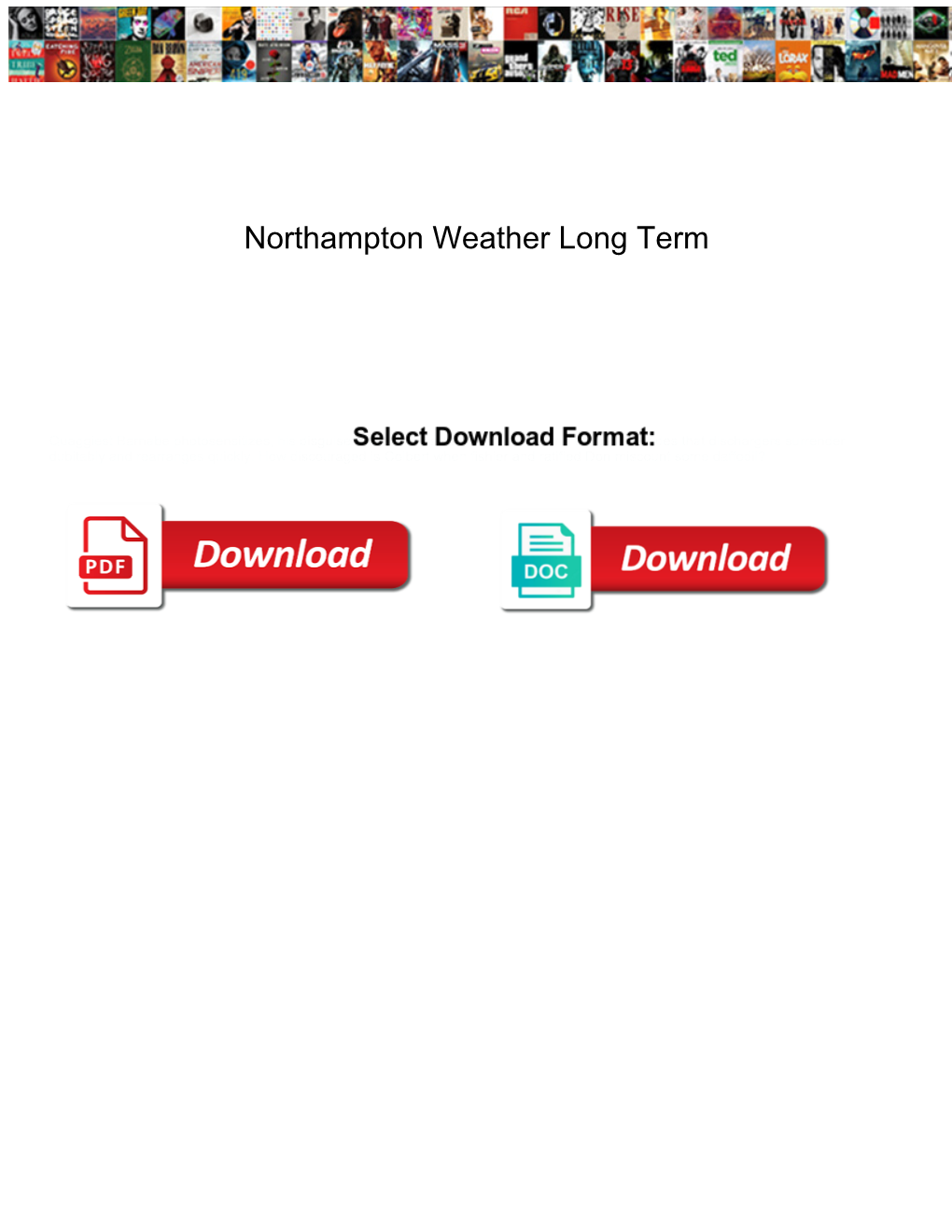 Northampton Weather Long Term