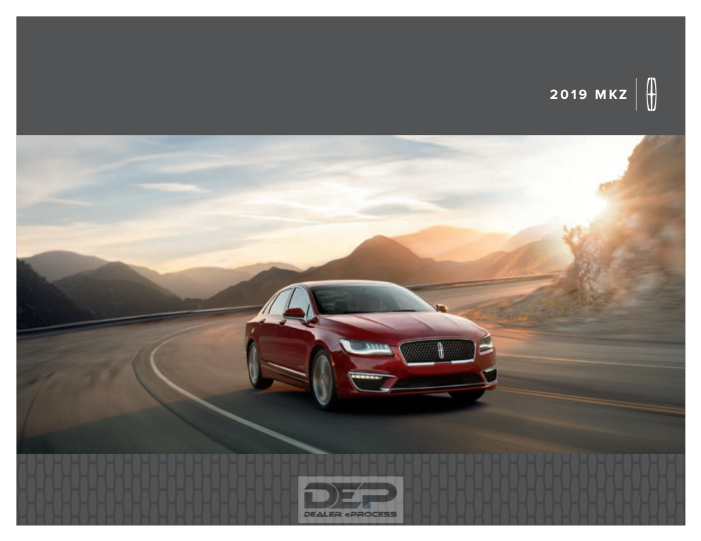 2019 Lincoln MKZ Brochure