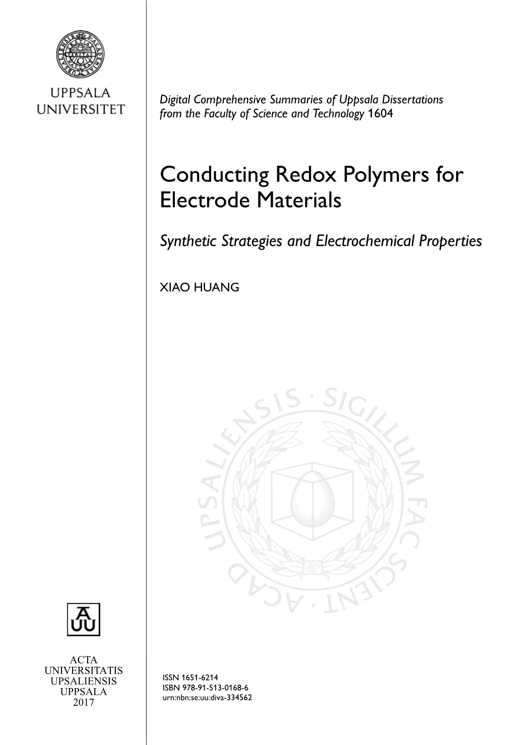 Conducting Redox Polymers for Electrode Materials