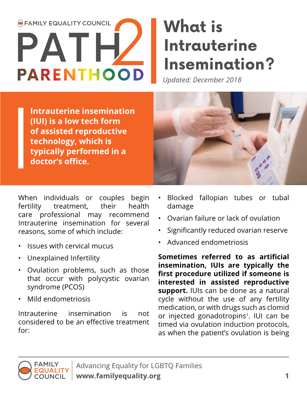 What Is Intrauterine Insemination? Updated: December 2018