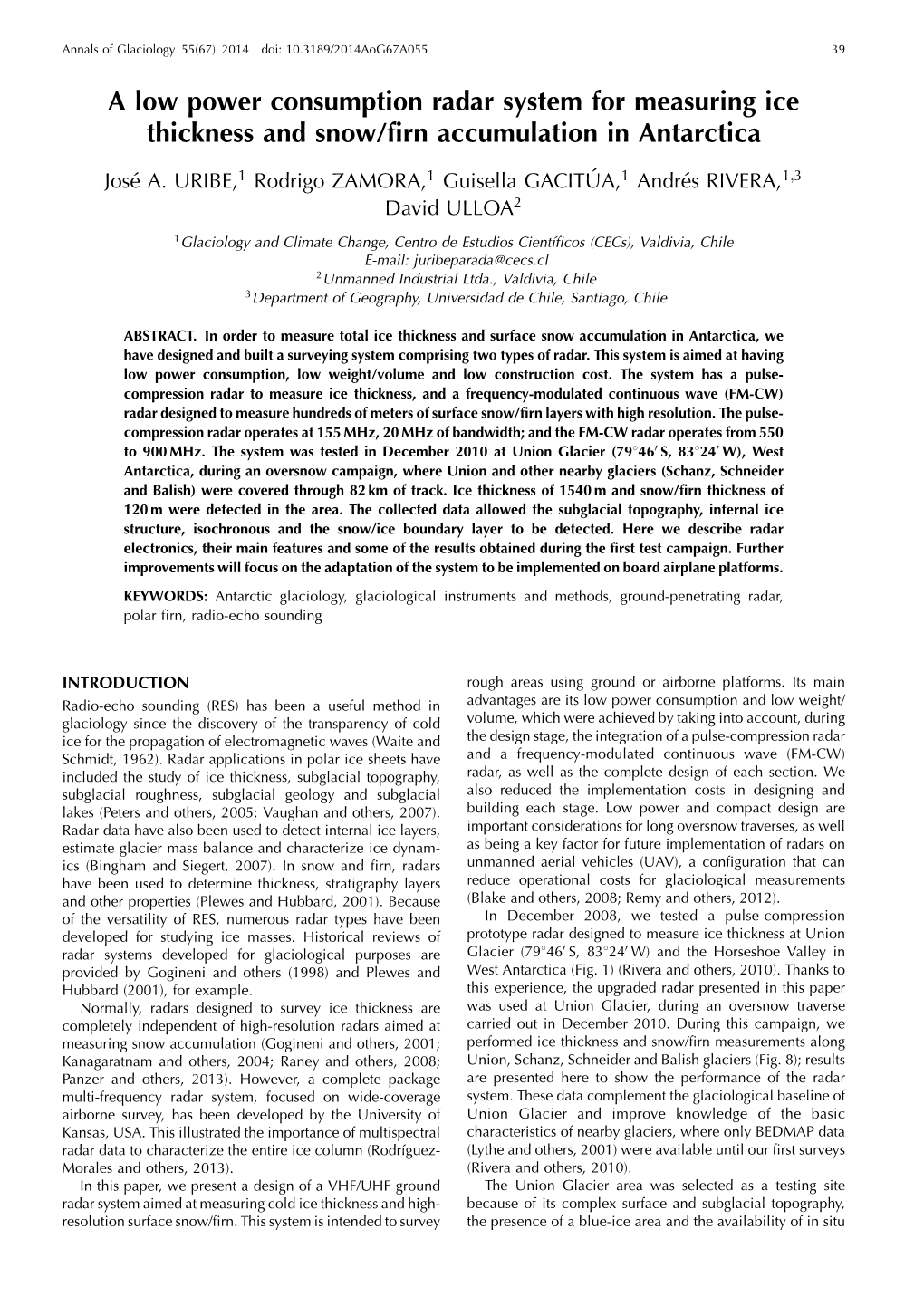 A Low Power Consumption Radar System for Measuring Ice Thickness and Snow/Firn Accumulation in Antarctica