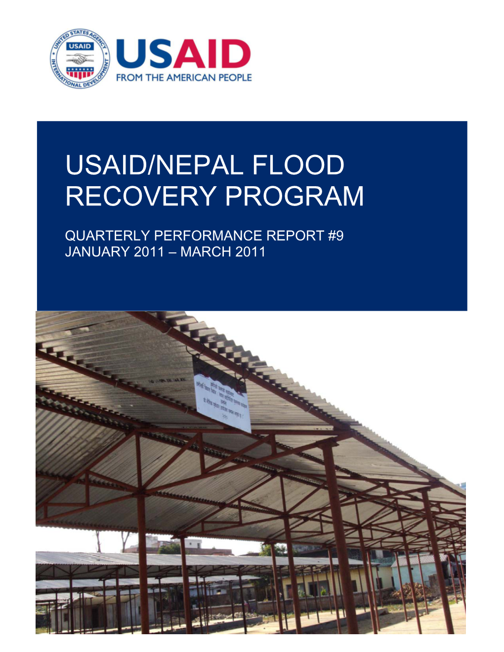 Usaid/Nepal Flood Recovery Program