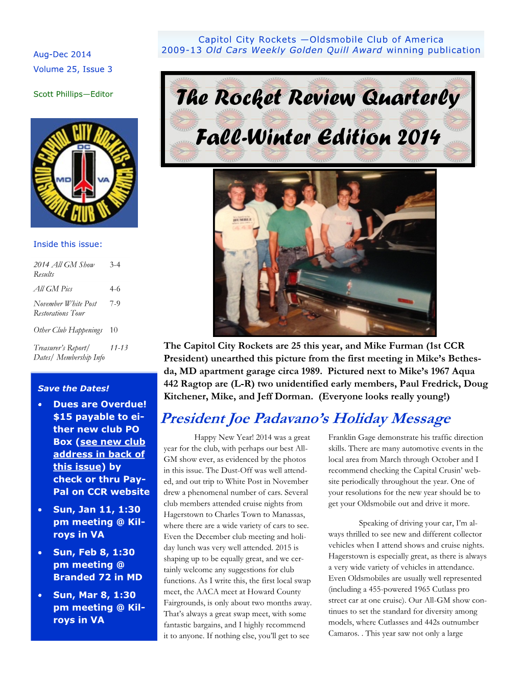 The Rocket Review Quarterly Fall-Winter Edition 2014