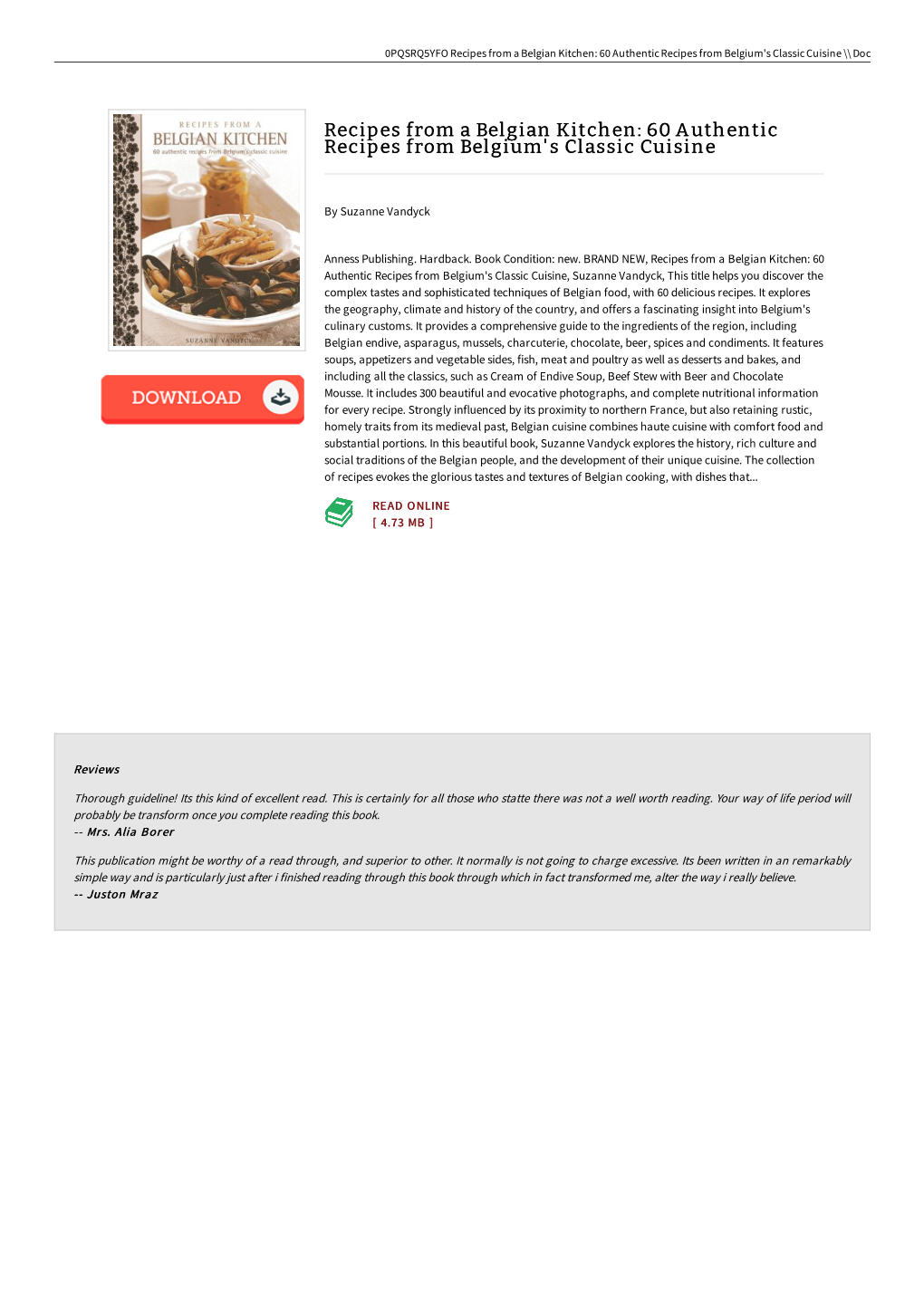 PDF # Recipes from a Belgian Kitchen