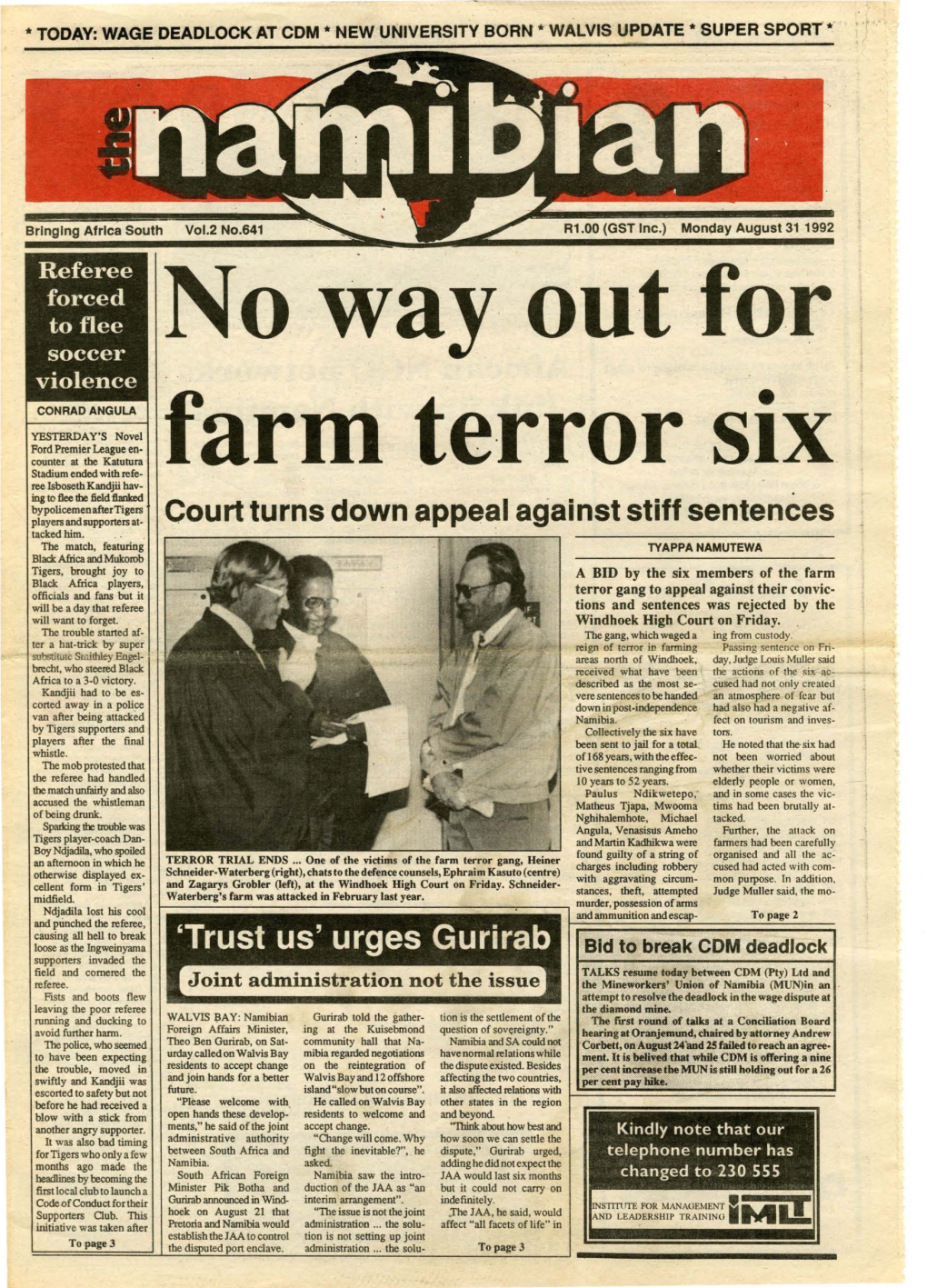 31 August 1992
