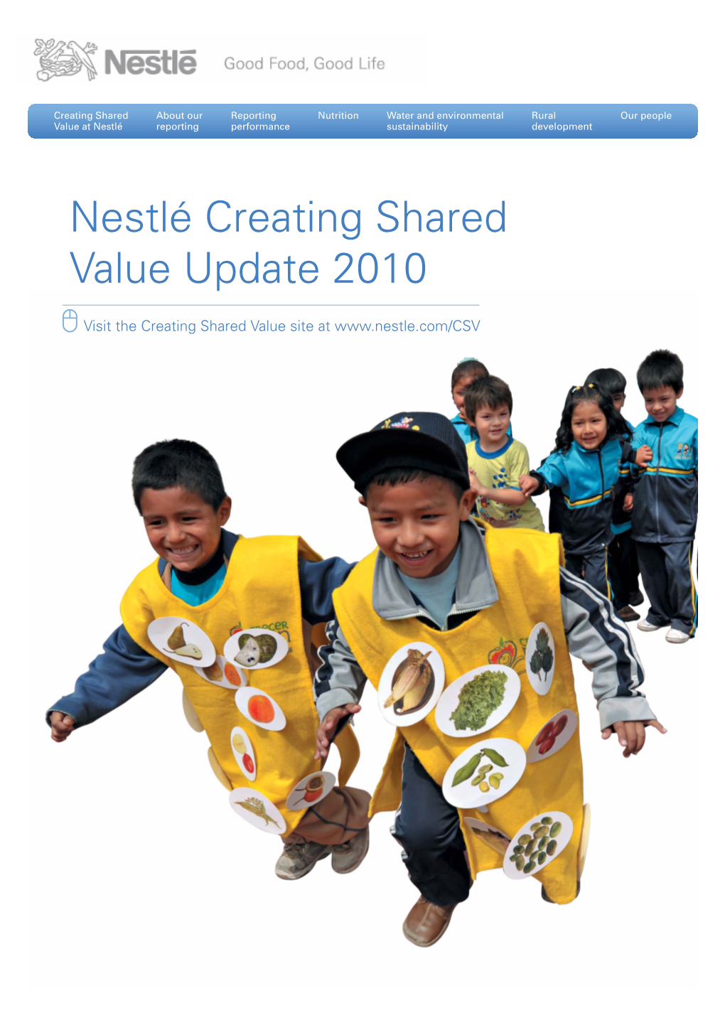 Nestlé Creating Shared Value Update 2010