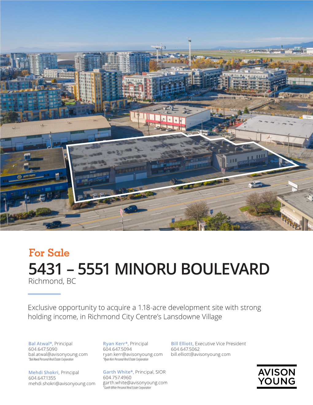 5431 – 5551 MINORU BOULEVARD Richmond, BC