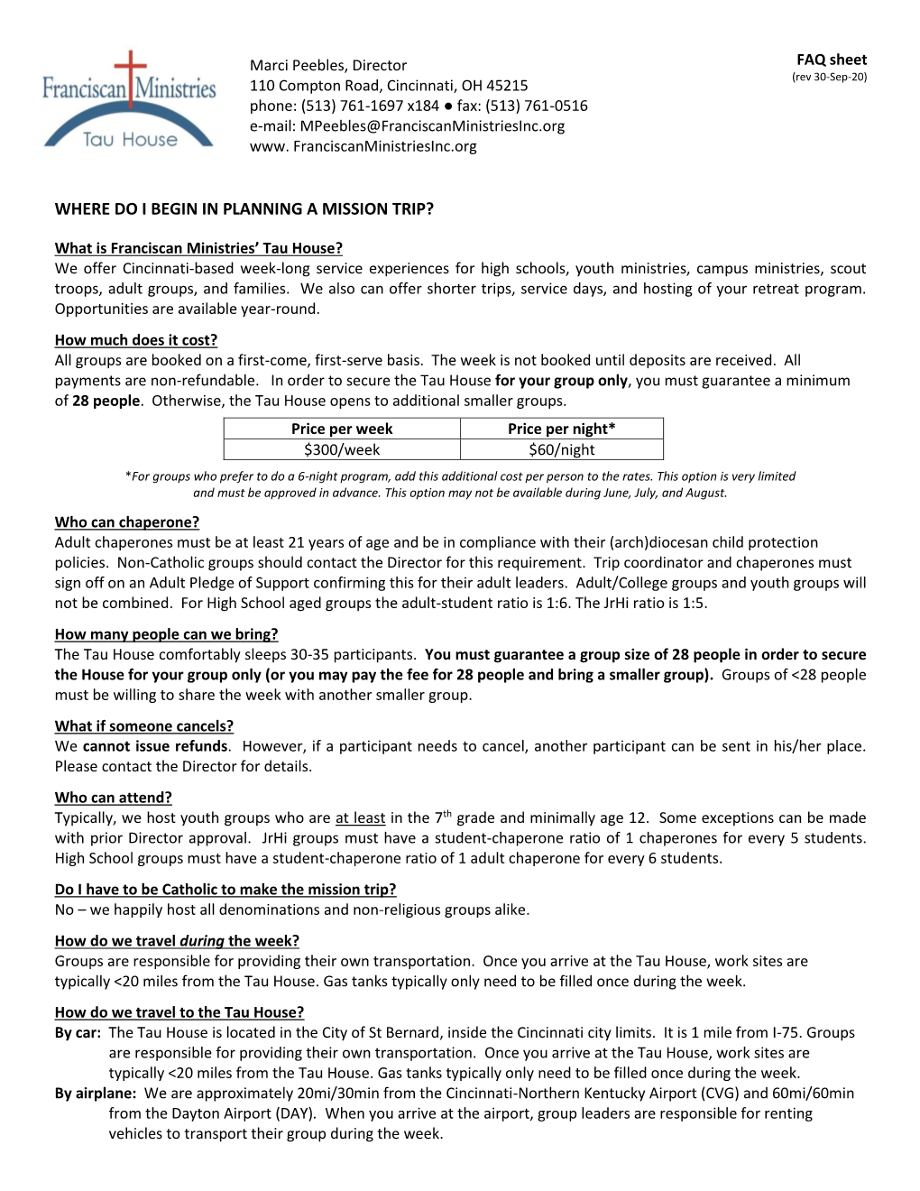 Where Do I Begin in Planning a Mission Trip?