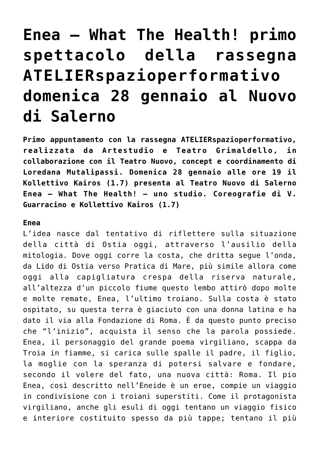 A Paestum (SA)Mercoledì 17 Gennaio Il Libro Di Sergio Vecchio Le Stanze Dell’Eremita