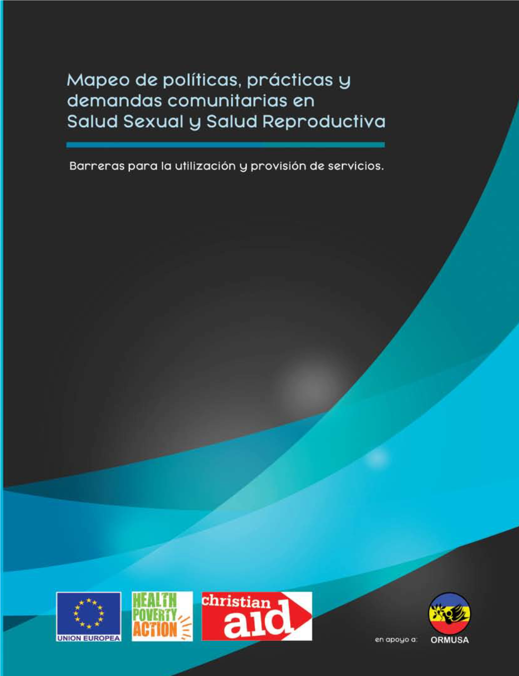 Mapeo De Políticas, Prácticas Y Demandas Comunitarias En Salud Sexual Y Salud Reproductiva