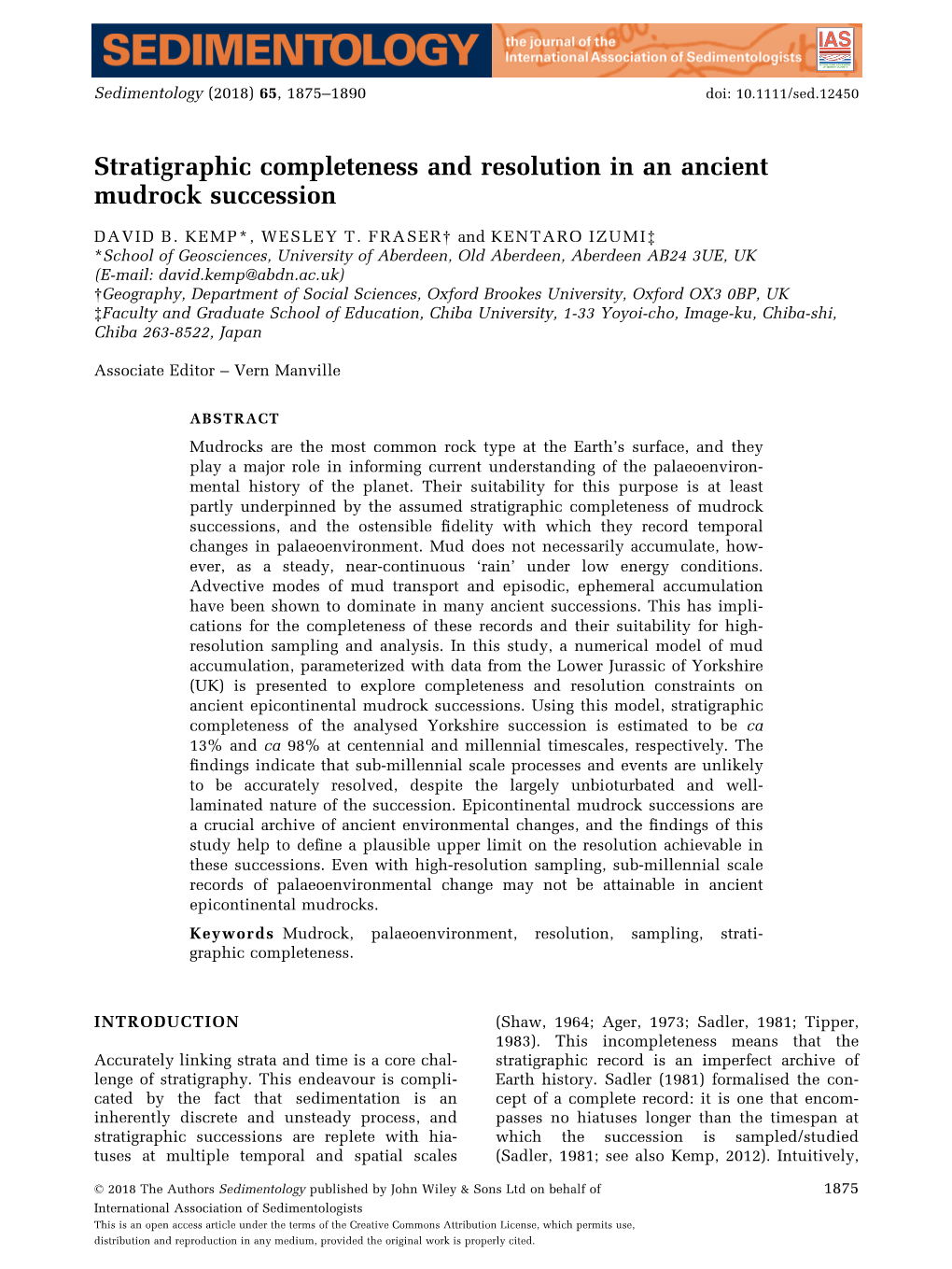 Stratigraphic Completeness and Resolution in an Ancient Mudrock Succession