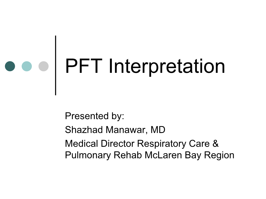 PFT Interpretation