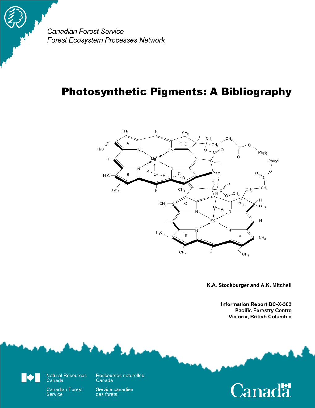 Photosynthetic Pigments: a Bibliography