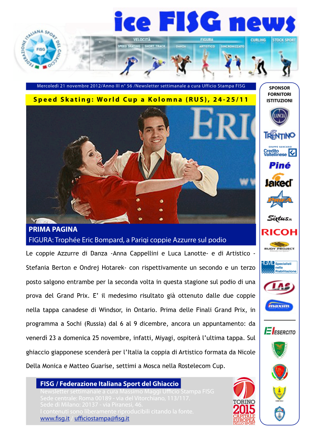 Newsletter Fisg 21-11-12