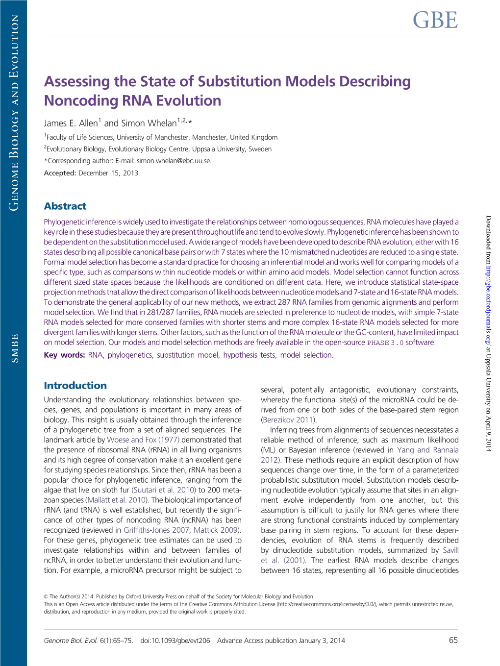 Assessing the State of Substitution Models Describing Noncoding RNA Evolution