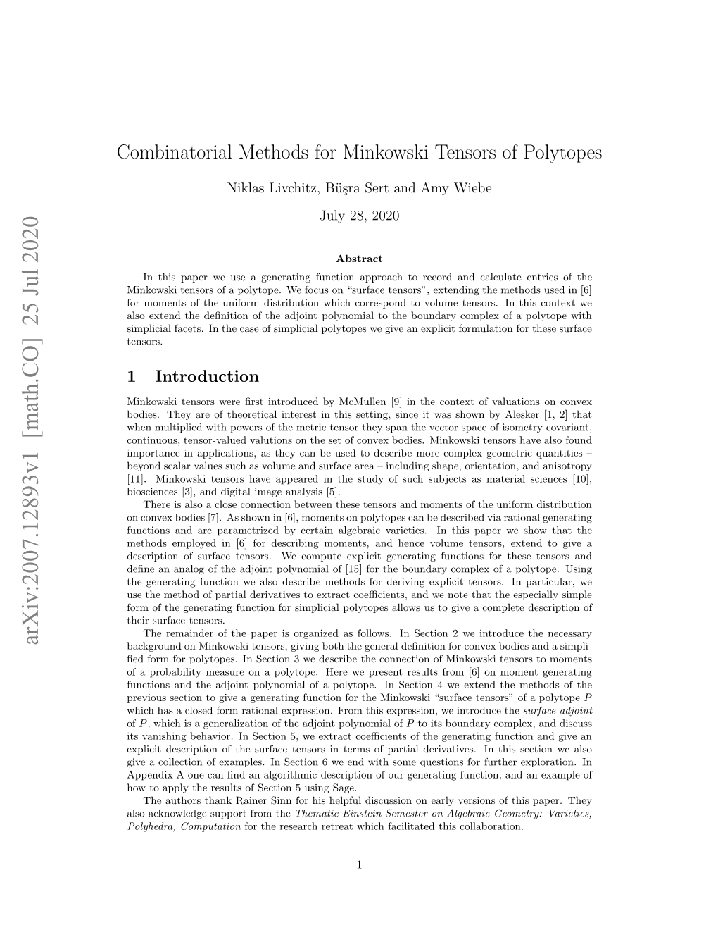 Combinatorial Methods for Minkowski Tensors of Polytopes