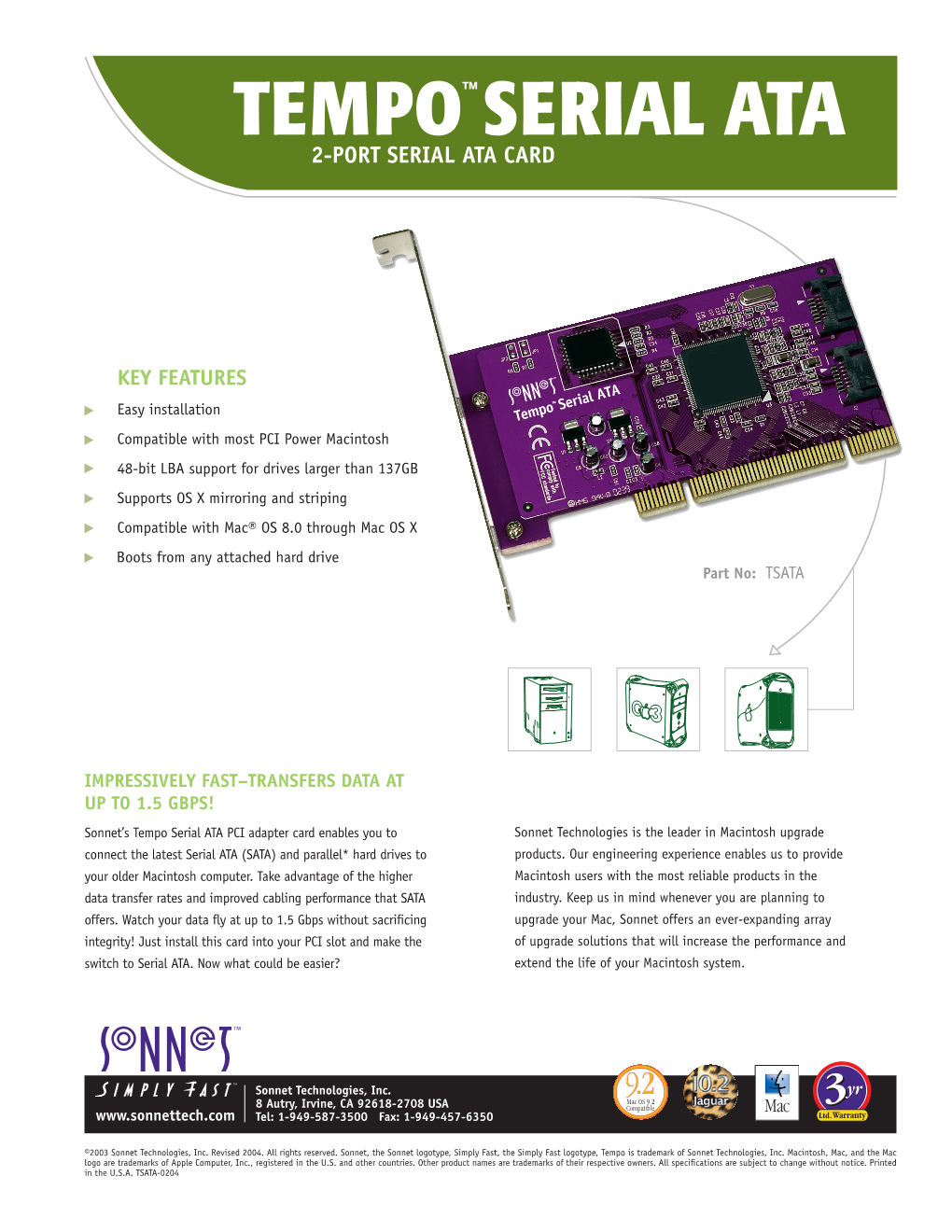 Tempo Serial ATA Data Sheet.Id