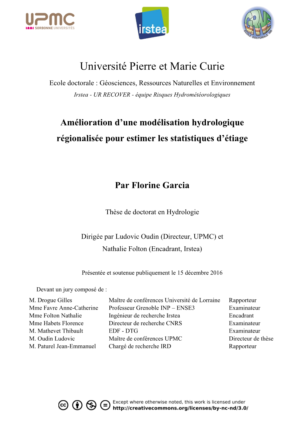 Amélioration D'une Modélisation Hydrologique Régionalisée Pour