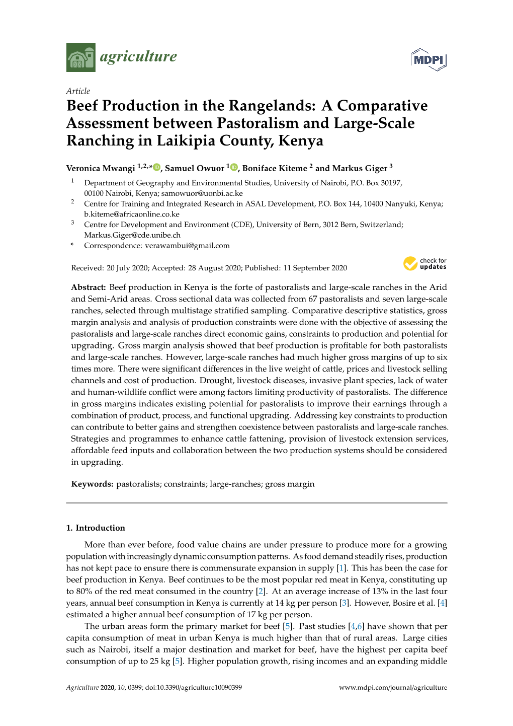 Beef Production in the Rangelands: a Comparative Assessment Between Pastoralism and Large-Scale Ranching in Laikipia County, Kenya