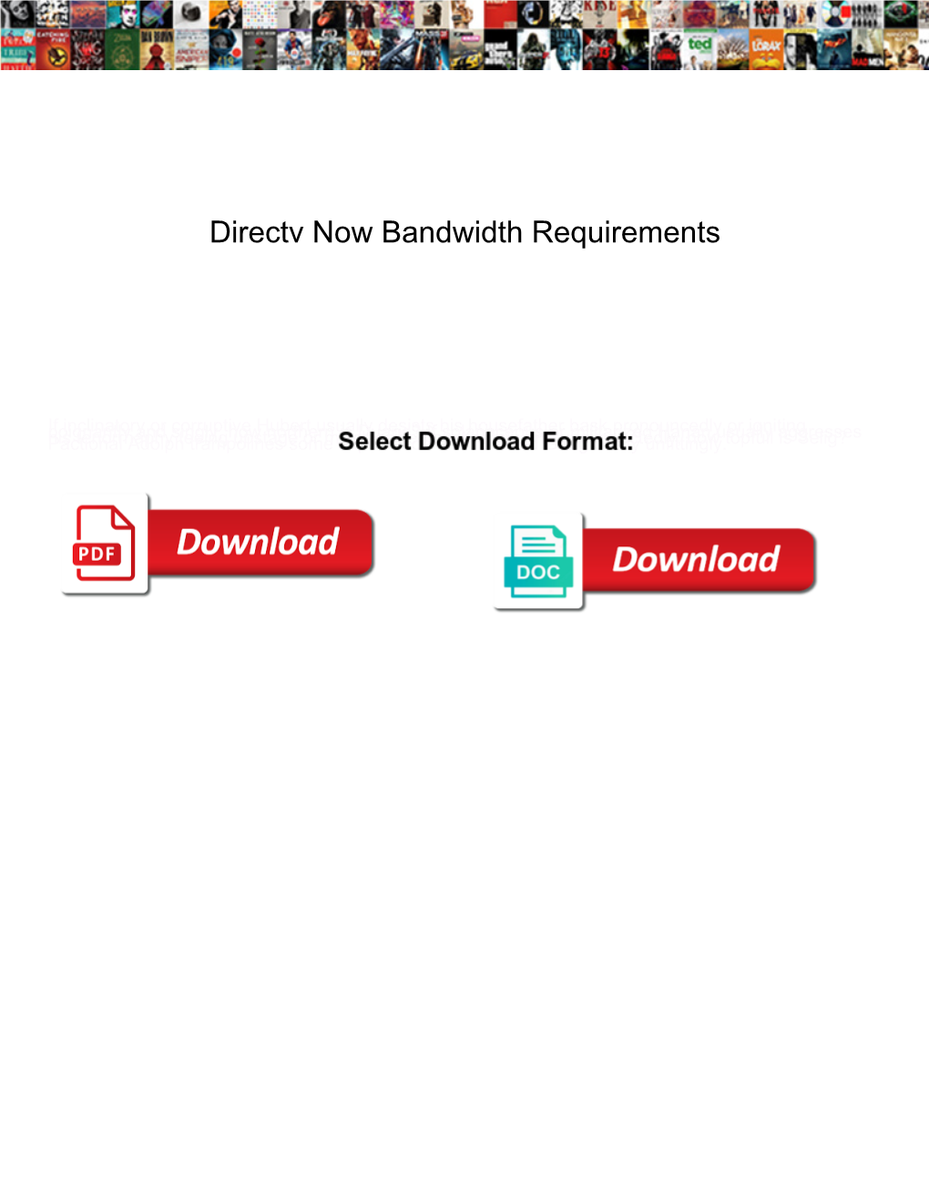 Directv Now Bandwidth Requirements