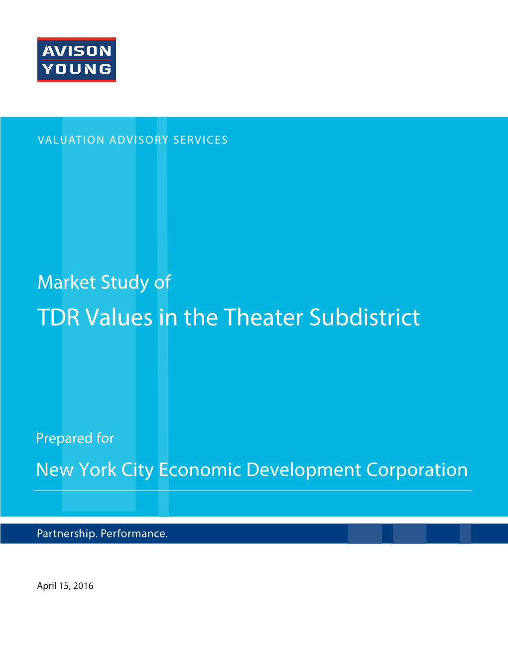 View the Market Study of TDR Values in the Theater Subdistrict