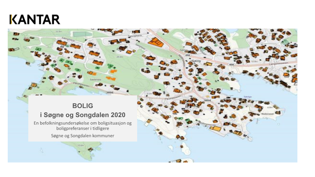 BOLIG I Søgne Og Songdalen 2020 En Befolkningsundersøkelse Om Boligsituasjon Og Boligpreferanser I Tidligere Søgne Og Songdalen Kommuner Dagsorden Fire Tema