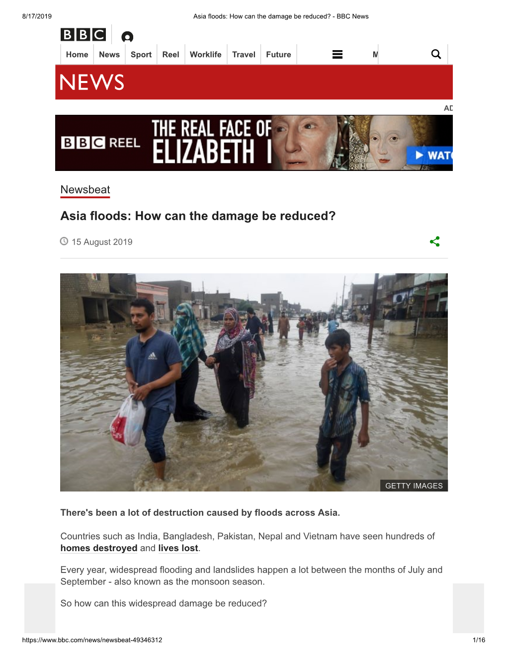 Asia Floods: How Can the Damage Be Reduced? - BBC News