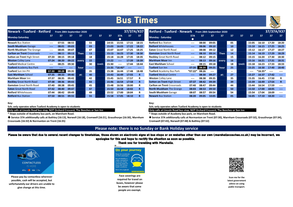 To Download the Timetable