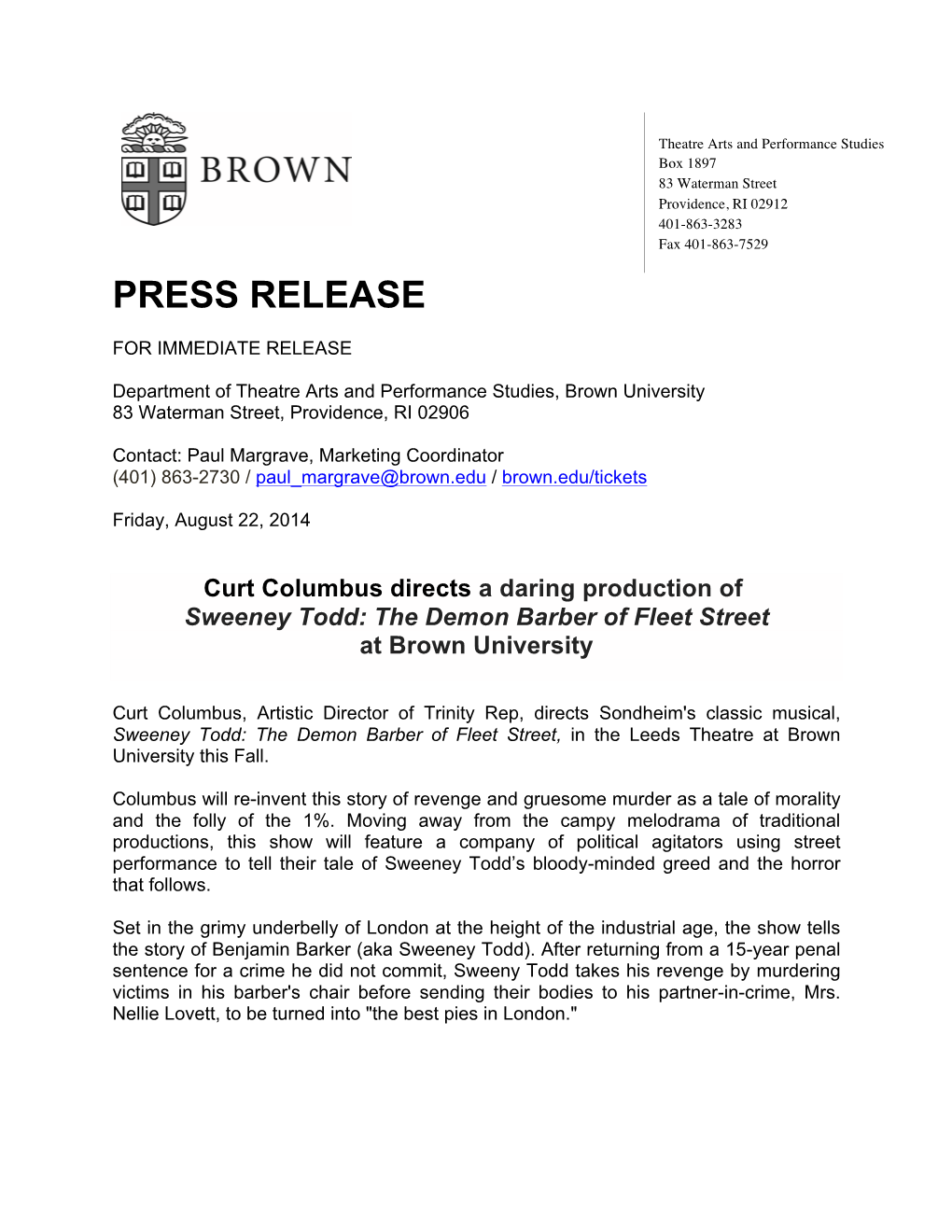 Press Release