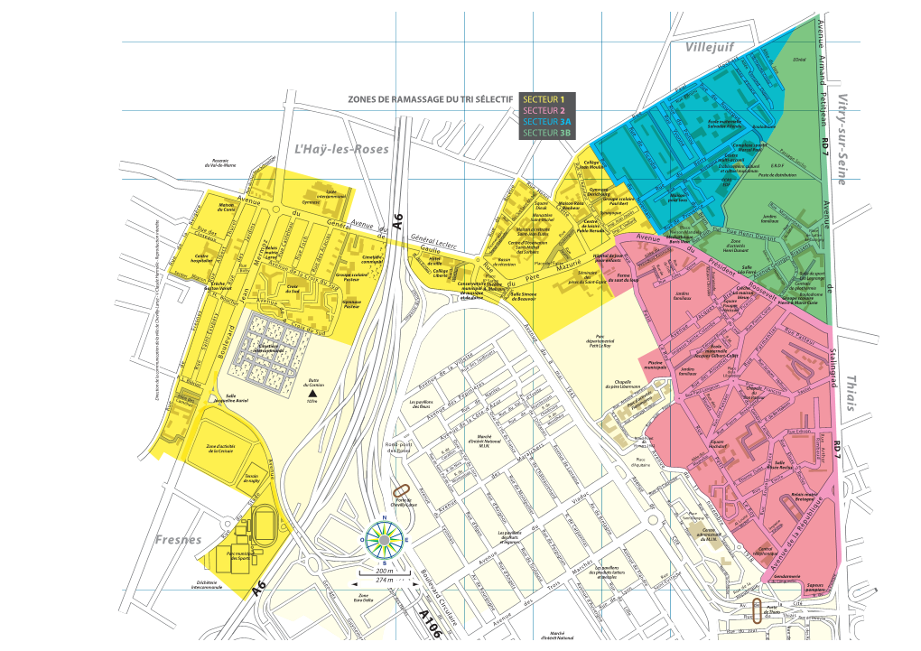 A 6 A6 a 106 L'haÿ-Les-Roses Villejuif V Itry-Sur-S Eine Thia Is Fresnes