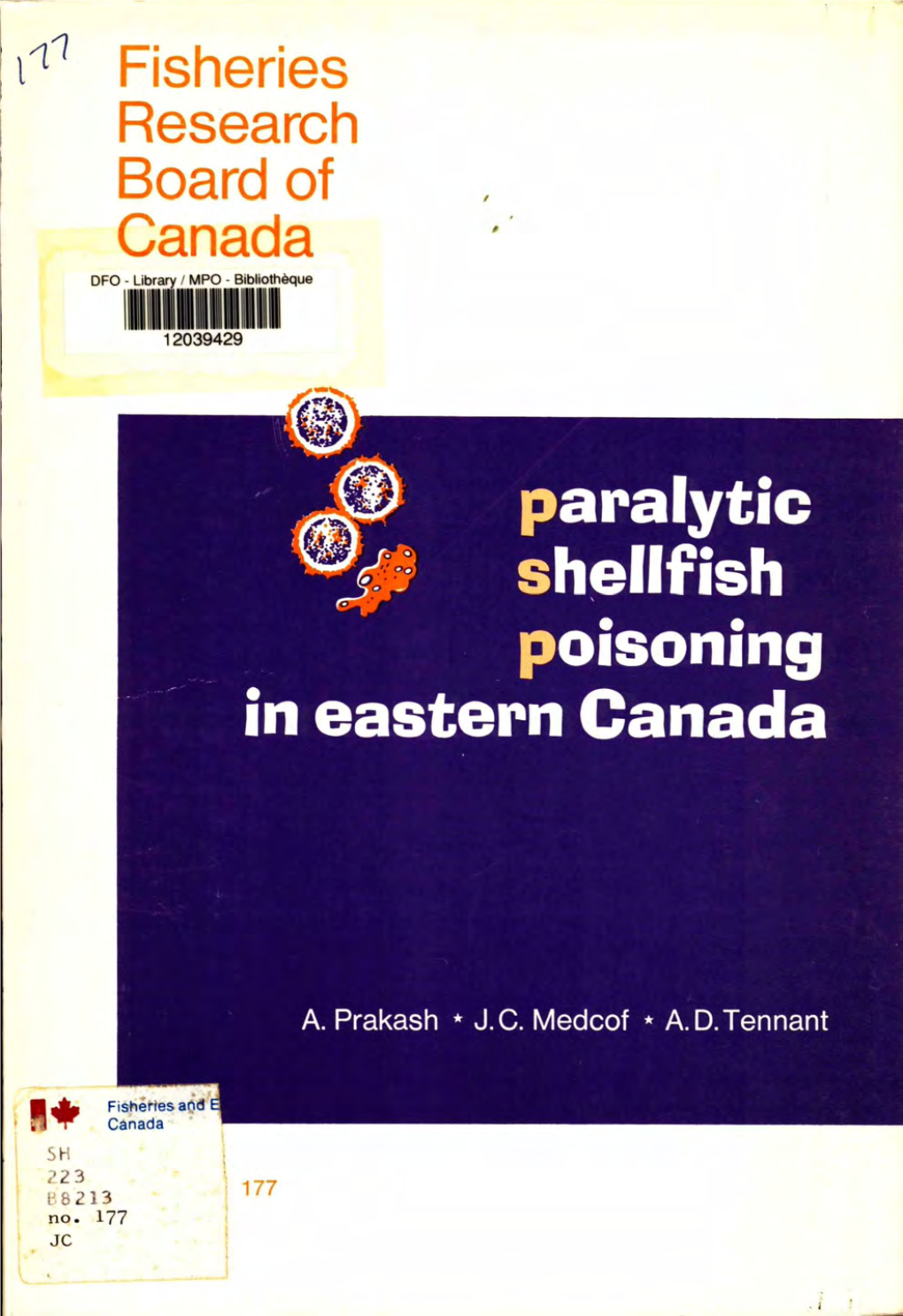 Paralytic Shellfish Poisoning in Eastern Canada