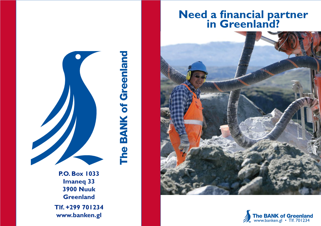 Need a Financial Partner in Greenland?