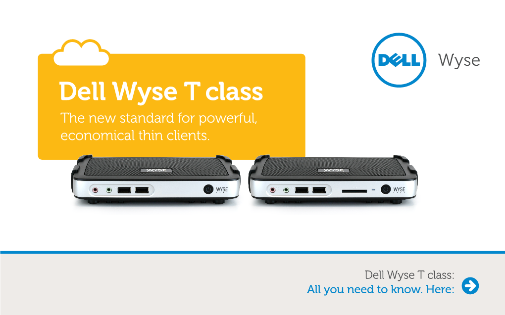 Dell Wyse T Class IA Thin Clients Datasheet