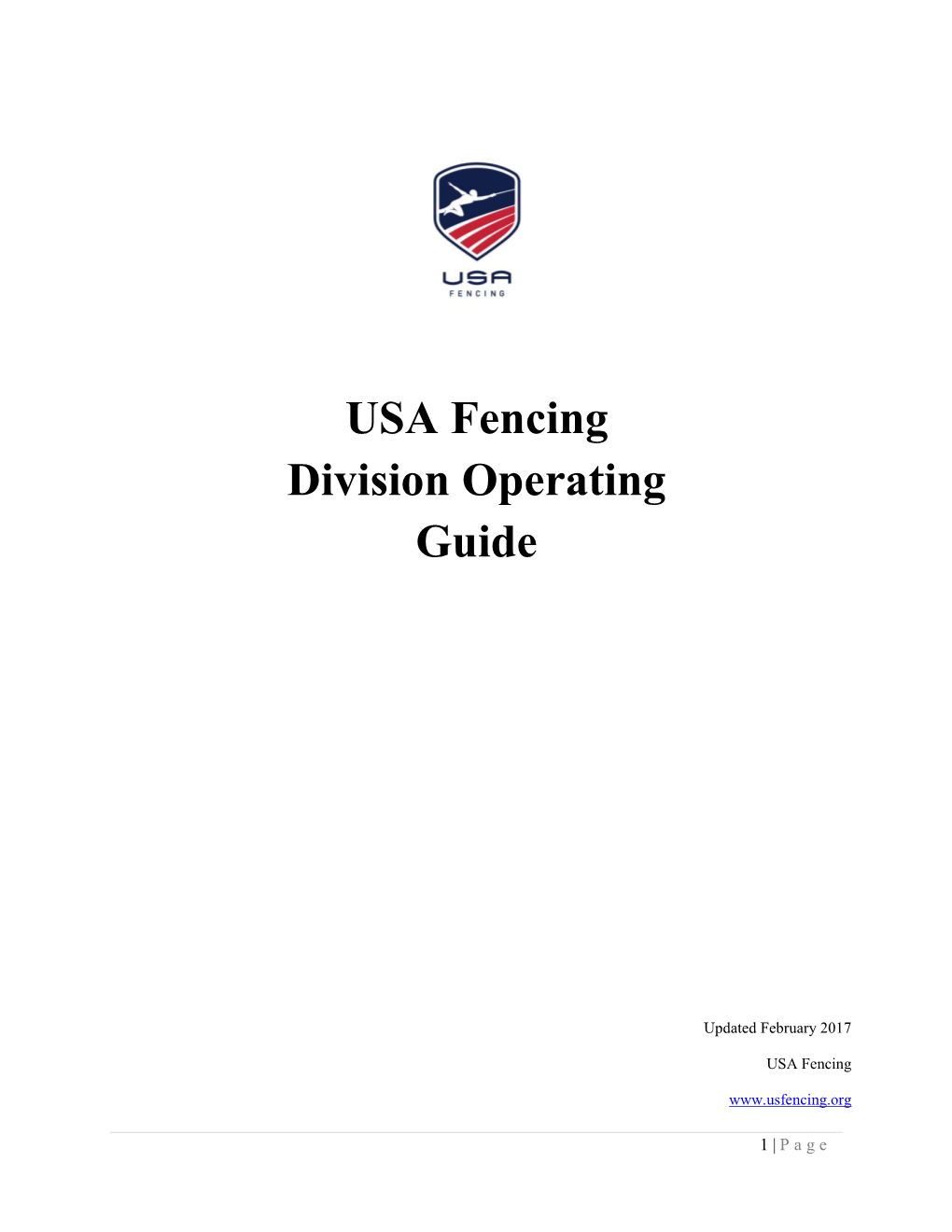 USA Fencing Division Operating Guide