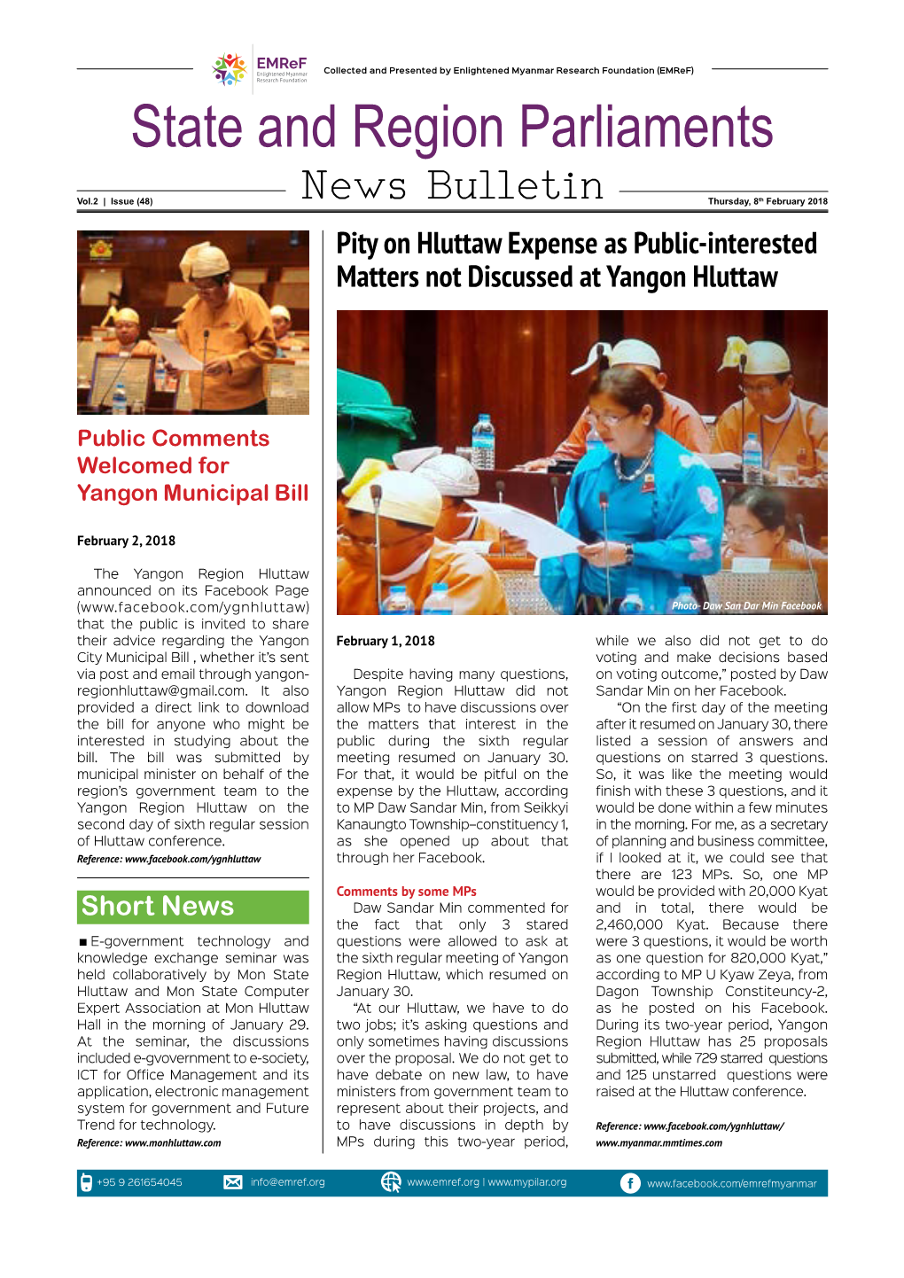 State and Region Parliaments News Bulletin Vol.2, Issue 48