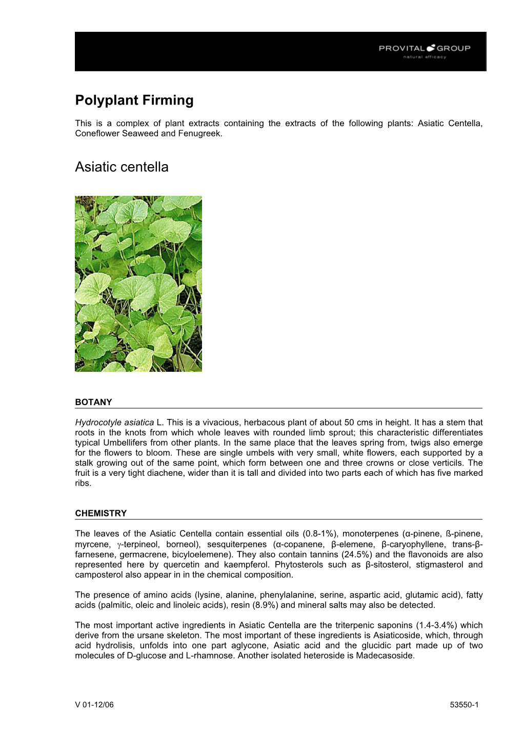 Polyplant Firming Asiatic Centella