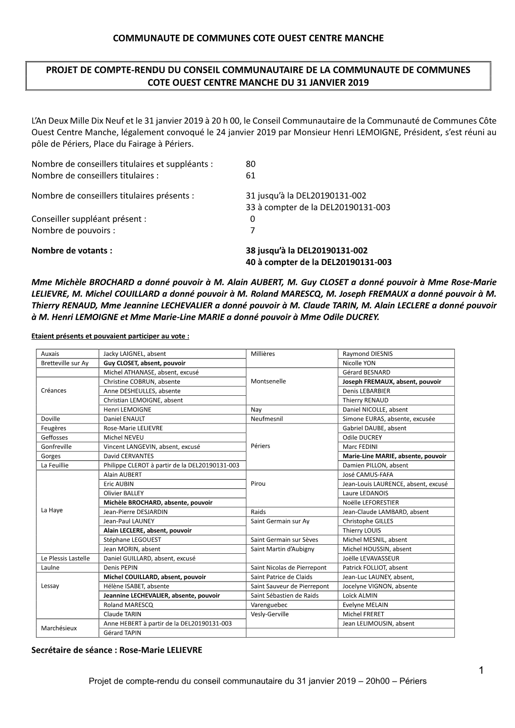 1 Communaute De Communes Cote